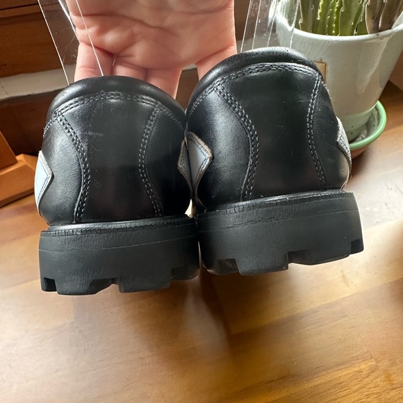 Fluevog EXCELLENT Angels Ivan vintage lace-up trainer black & light blue -W7/7.5 - Picture 8 of 16